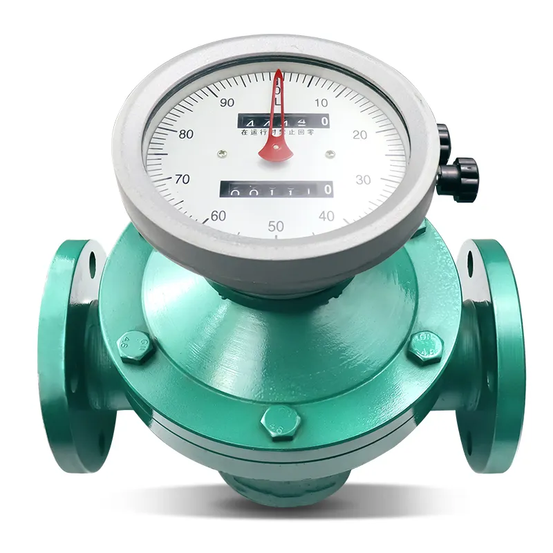 cast iron oval gear flow meter for turbine liquid
