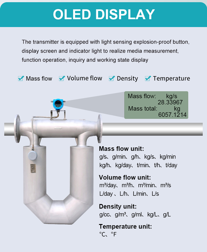 Micro Bending Coriolis Mass Flow Meter for Ultrasonic Level Transducer